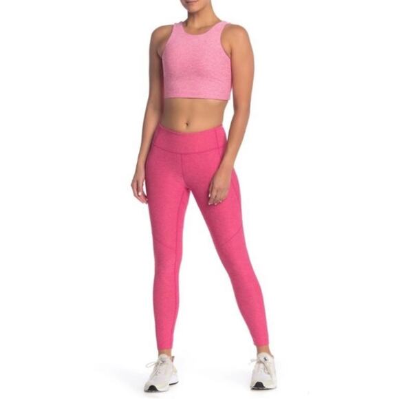 Outdoor Voices Leggings Small 7/8 Warmup Leggings Flamingo Hot Pink - Picture 1 of 8